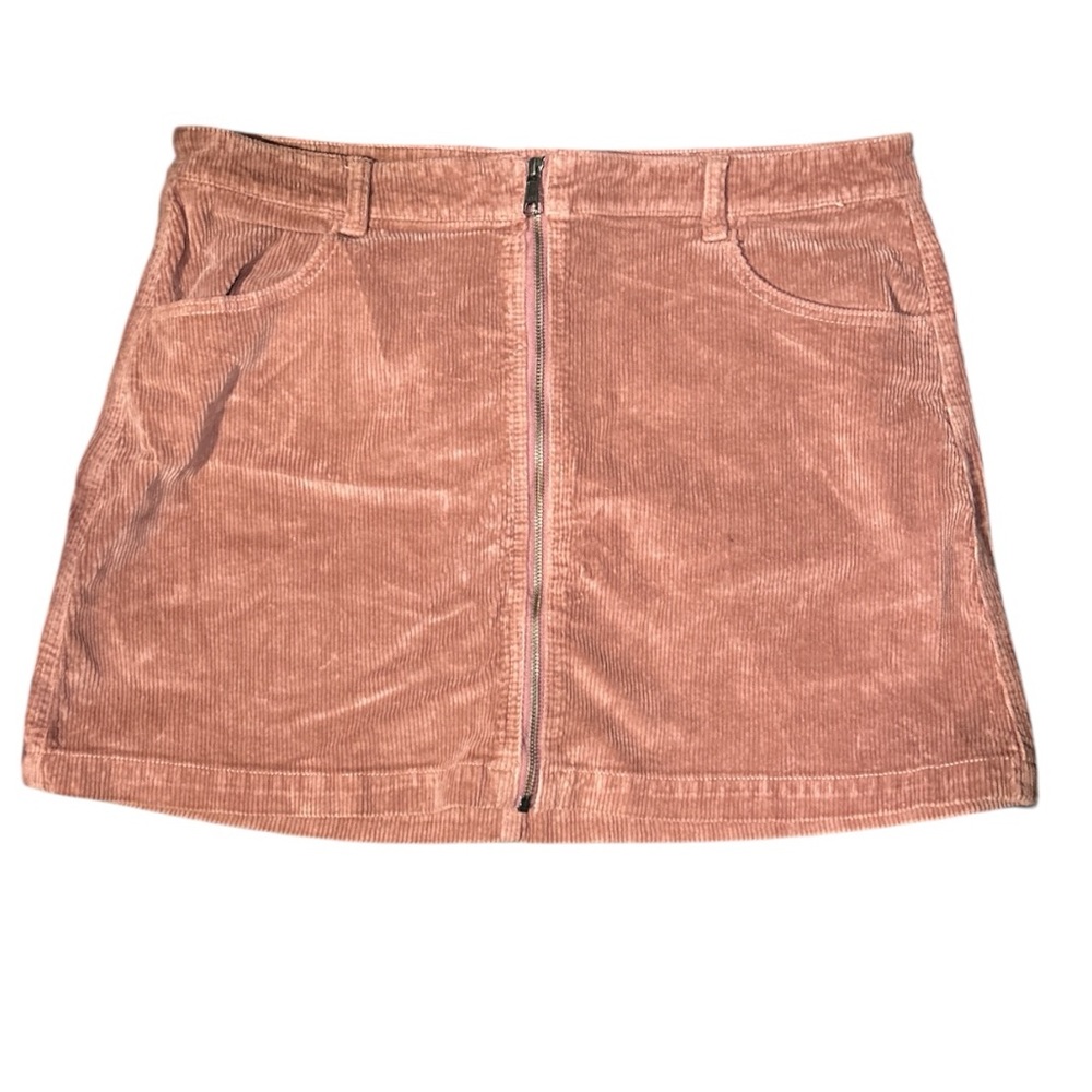 American Eagle Outfitters A-Line Corduroy Skirt in Pink